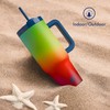 40oz Stainless Steel Handle Tumbler with Triple Insulation & Copper
