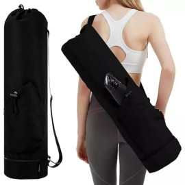 대용량 운동 요가 매트 가방 다기능 수납 방수 피트니스 풀 지퍼 캔버스 조절 가능한 어깨끈 Large Capacity Yoga Mat Bag Multi-Functional Storage Waterproof Fitness Full Zipper Canvas with Adjustable Shoulder Strap