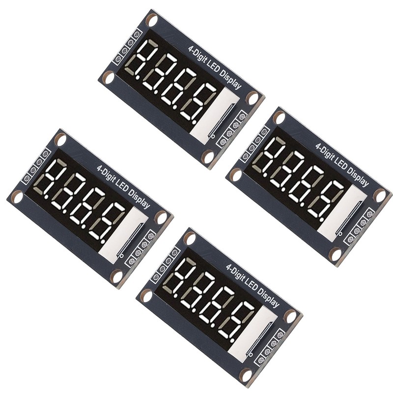 4 Sets Digital Tube Display Module LED 4 Digit 7