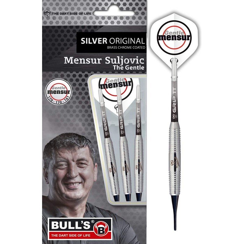 BULL'S Sport Silver Original Brass Soft Dart, Silver, 18 g