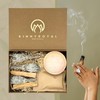 KinnyRoyal Smudge Kit: White Sage Sticks, Palo Santo & Soapstone