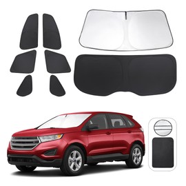 TINGLU Window Shades for Ford Edge 2015-2024 Accessories Car Side Full Windows Rear Triangular Windshield Sun Shade Sun UV Rays & Privacy Protection for Camping,Napping,and Relaxing 8PCS