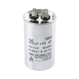 EC Buying 35UF ±5% CBB65 Capacitor 450VAC Round Run Start Capacitor 450V for AC Motor Fan Air Condition Air Compressor Start Heat Pump Capacitors