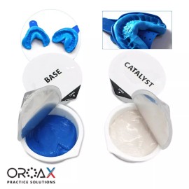 OROAX Impression Silicone Putty Material Dental Hydrophilic Firmer Quick Upper & Lower - 1 Pair - Hydrophilic Firmer Teeth