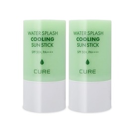 Kim Jeong-moon Aloe Cure Water Splash Cooling Sun Stick 23g (SPF50+) Yondu Stick Ice Tea Tea 2 x So / 김정문알로에 큐어 워터 스플래쉬 쿨링 선스틱 23g(SPF50+) 연두스틱 얼음자차 2개 So
