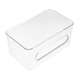 KICHOUSE Wall Mounted Mask and Disposable Gloves Dispenser Box Transparent Organizer for Easy Access Versatile Storage for Masks and Gloves for Home and Workplace Use