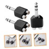 Kisangel 3pcs RCA to Audio Adapter Y Splitter Converter for