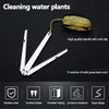 LNQ LUNIQI Aquatic Weed Cutter Stainless Steel Folding Weed Razor