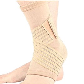 SW Ankle Support Band - Running & Sports Joint Compression (Skin Tone) Skin/M