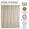 Wenko Anti Mould Shower Curtain - Plain, Antibacterial & Washable