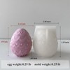 3D Easter Egg Candle Molds Silicone Egg Silicone Molds for
