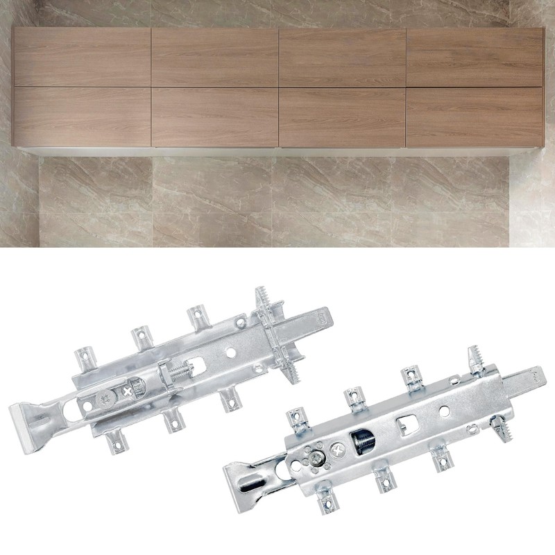 2 Sets of Concealed Invisible Kitchen Cabinet Hangers,Adjustable Wall Mounted