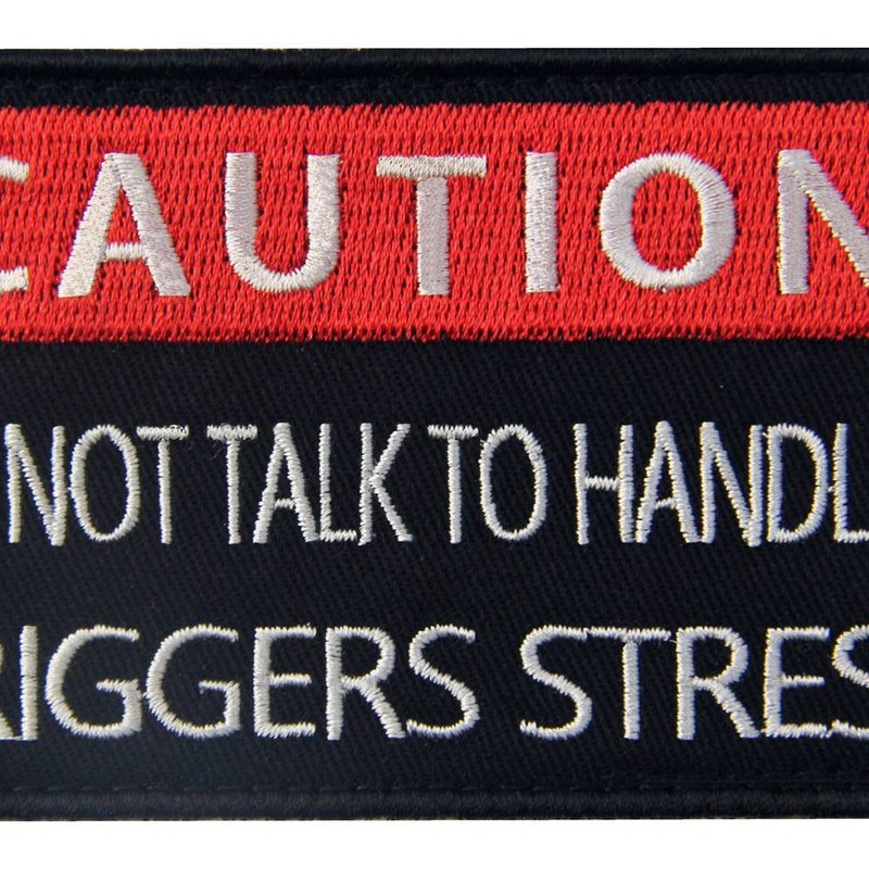 Service Dog Caution Do Not Talk to Handler Triggers Stress