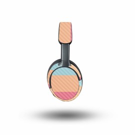 MightySkins Carbon Fiber Skin Compatible with Bose QuietComfort Ultra - Peaches and Cream | Protective, Durable Textured Carbon Fiber Finish | Easy to Apply