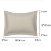 sourcing map Pillow Shams 2 Pack Soft Brushed Microfiber Envelope
