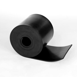 WochiTV Solid Rubber Strips Rolls, 5" Wide x 1/16" Thick x 120" Long Neoprene Rubber Sheets Perfect for DIY Gasket Material, Sealing, Liner, Shield, Padding, Mat