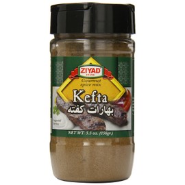 Ziyad Shaker Kefta (Kofta, Kafta) Powder, Perfect for Kofta Kebabs, Meatballs and Grilling, No Additives, No Preservatives, 5.5oz