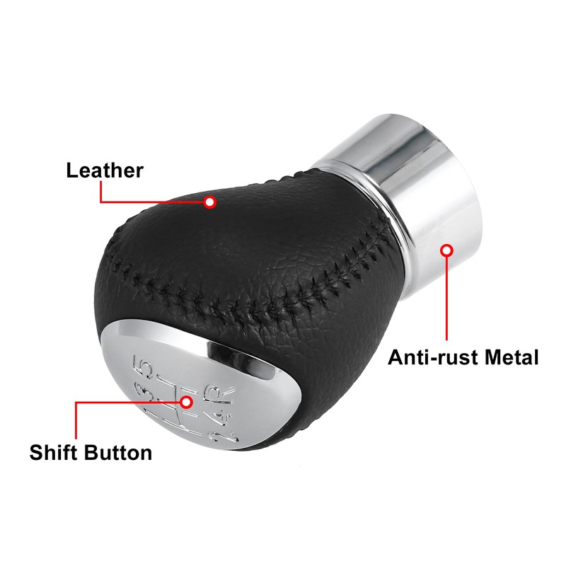 X AUTOHAUX Car 5 Speed Manual Gear Shift Knob Stick