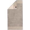 Cawo Two-Tone Guest Towel - Graphite - 30x50