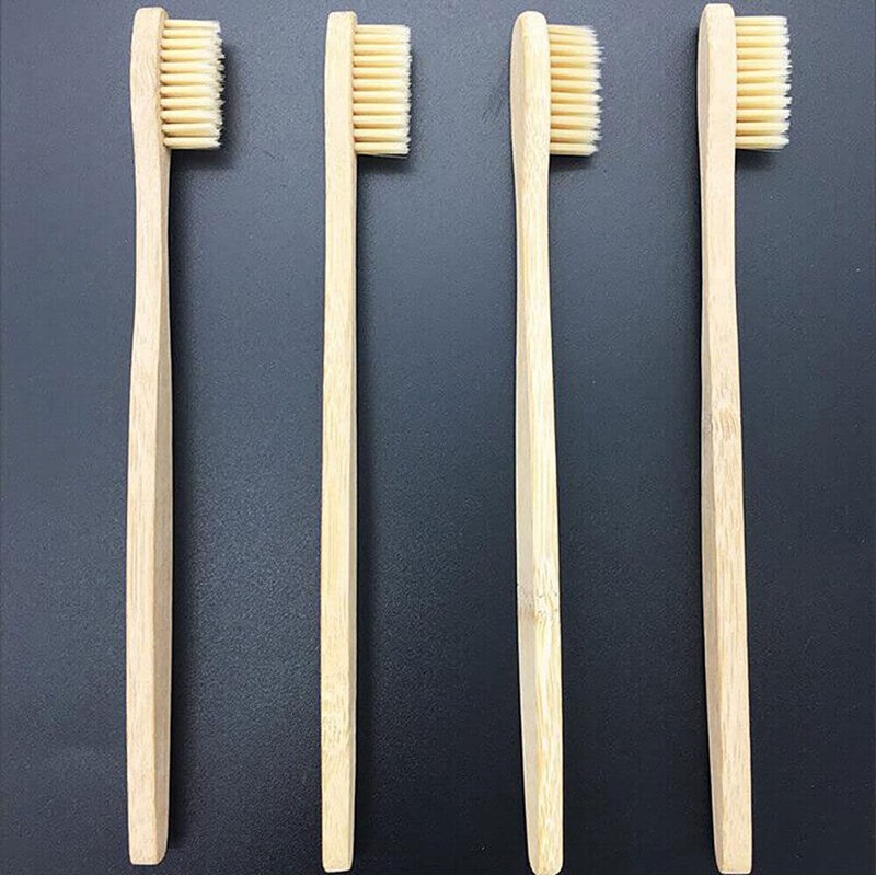 TEAMWILL 20pack Bamboo Toothbrush 100% Natural Organic Medium BPA Free