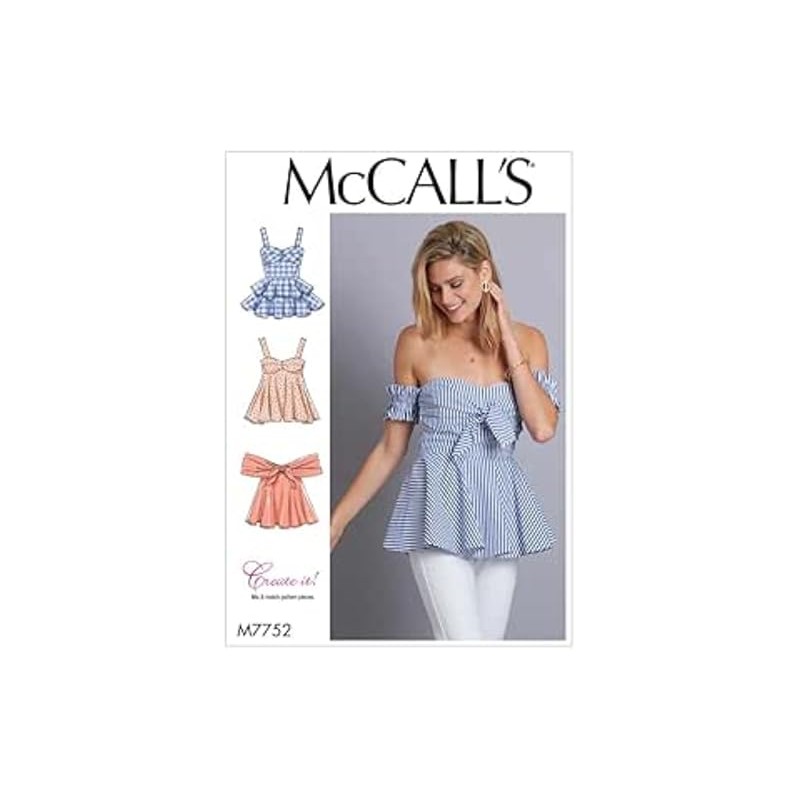 McCall's Patterns Tops Sewing Pattern, E5 (14-16-18-20-22)