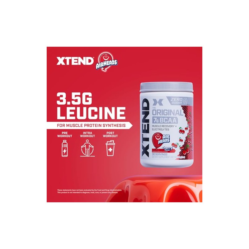 XTEND Original BCAA Powder Airheads Cherry Candy Flavor - 30