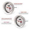 SPOROLWE 2PC Oven/Grill Safe Meat Thermometer,Extra Large 2.5-inches Dial, Temperature