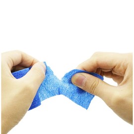 Cohesive Bandage,Blue Self Adherent Cohesive Bandages 5cm x 4.5 Meters - Pack of 6pcs,for Wrist Ankle Sprains & Swelling.