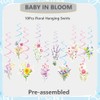 Wildflower Baby in Bloom Baby Shower Banner Decorations,with Floral Banner