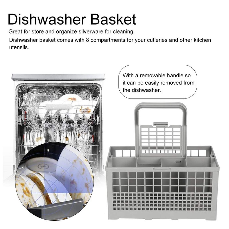 Universal Universal Cutlery Basket, with 8 compartments Cutlery Basket, Firm