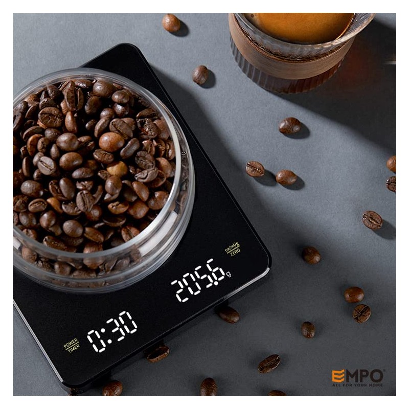 EMPO Digital Coffee Scales with Timer - Espresso Brew Drip
