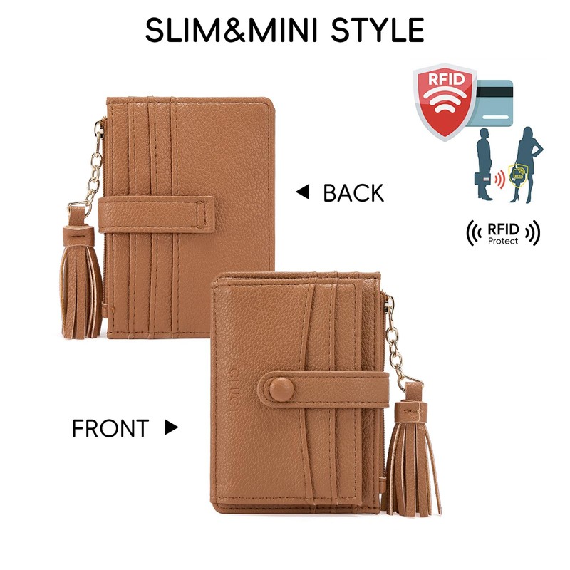 CLUCI Small Womens Wallet RFID Blocking Credit Card Holder with
