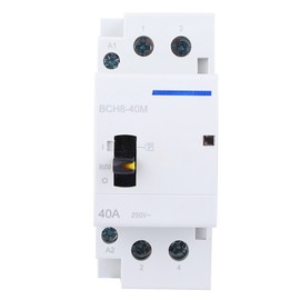 BCH8-40M 2P 40A  Household AC Contactor DIN Rail Mount with Manual Control Switch (2NO)
