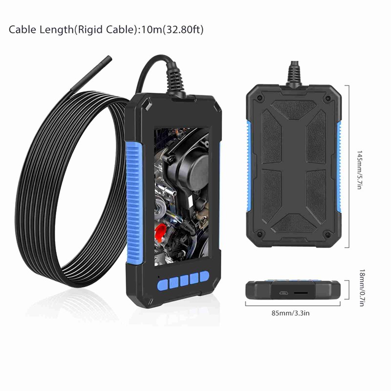 P40 Portable Handheld Industrial Endoscope Borescope Inspection Camera IP67 Waterproof