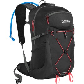 CamelBak Women's Fourteener 24 Hiking Hydration Pack 100oz - Hike Backpack, Black/Fiery Coral