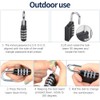 Jiayaus 4pcs 4 Digit Combination Padlocks, Mental Weatherproof Combination Lock