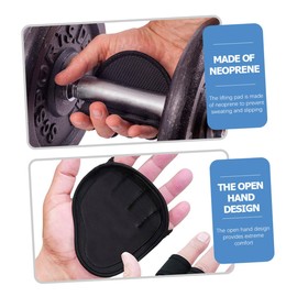 BESPORTBLE 3 Pairs Gym Gloves for Weightlifting Palm Pads Lifting Gloves Training Wrist Straps