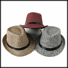 White Fang CZA296 Jazz Hat, Mesh Hat, Breathable, Simple, Stylish, Men's, Women's,, Khaki