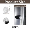 Ziciner 4 PCS Handmade Rhinestone Car Tire Valve Stem Cap,