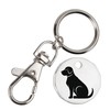 Harts Sitting Dog Trolley Token Keyring New 12 Sided £1