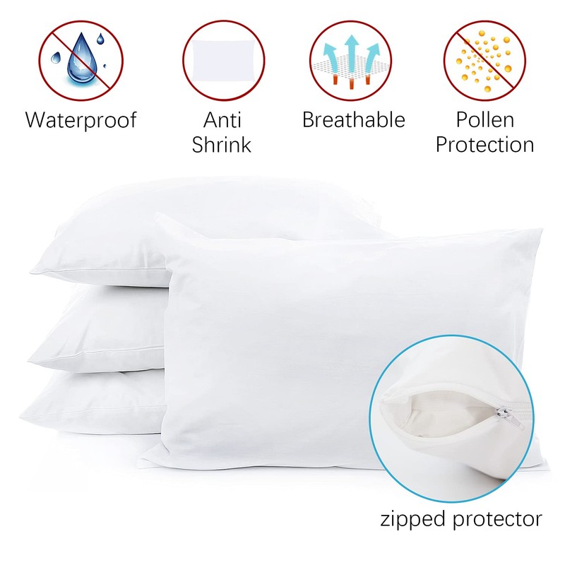 SPRINGSPIRIT Pillow Protectors King Size 50 x 90 cm 100%