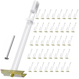 Drywall Anchor with Included Bolts for 3/16”-24, Heavy Duty Hollow Drywall Anchors for TV Mounting Kit, Stainless Steel Hollow Wall Anchors Holds up to 240lbs Each in 1/2” Drywall, 40 Packs