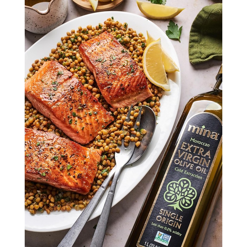 Mina Moroccan Olive Oil Extra Virgin 16.9 Fl Oz (Pack
