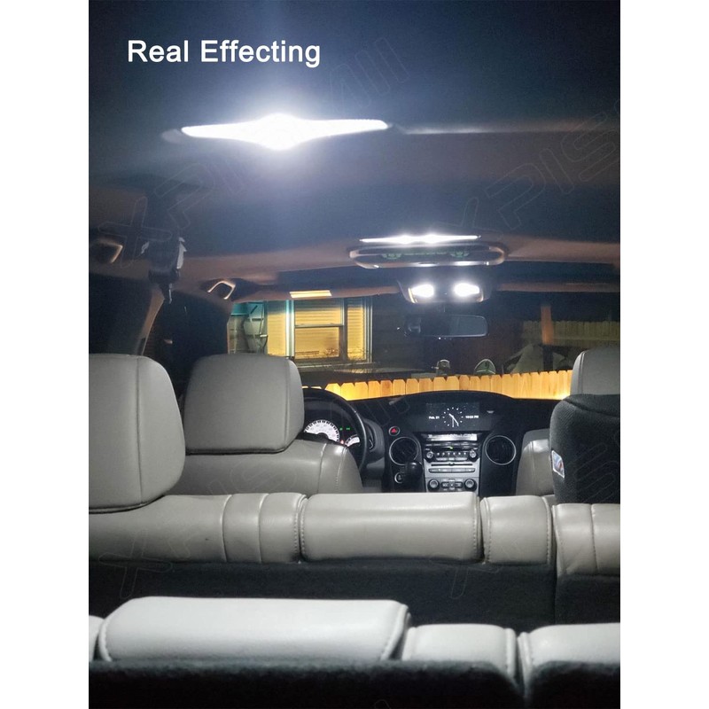 Xpismii 17 Piece 6000K White Pilot LED Interior Light Kit