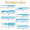 8-Pack Dandruff Comb & Lice Removal Scalp Comb Set –