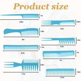 8-Pack Dandruff Comb & Lice Removal Scalp Comb Set – Ergonomic Design, Hollow Teeth for Effective Flake Removal & Hair Care – Ideal for All Hair Types