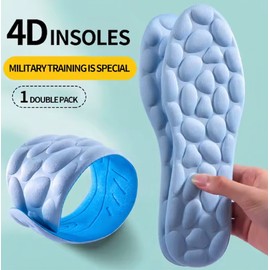 4D Latex Sports Insoles for Running & Daily Wear – Soft Cushioning, Arch Support & Breathable Comfort