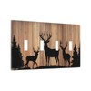 CZRPKEN Decorative Light Switch Cover Plate Rustic Brown Wood Deer