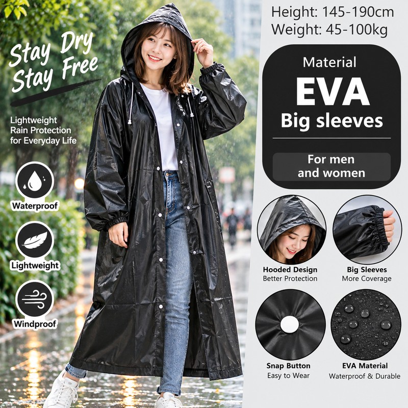 Raincoat Women Men Impermeable Thickened Waterproof Raincoat Tourism Outdoor Hiking
