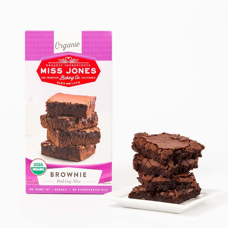 Miss Jones Baking Organic Fudge Brownie Mix, Non-GMO, Vegan-Friendly: Rich